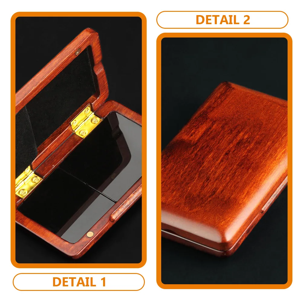 

Sturdy Wooden Oboe Storage Box Portable Case for 2 Reeds Fine Craftsmanship