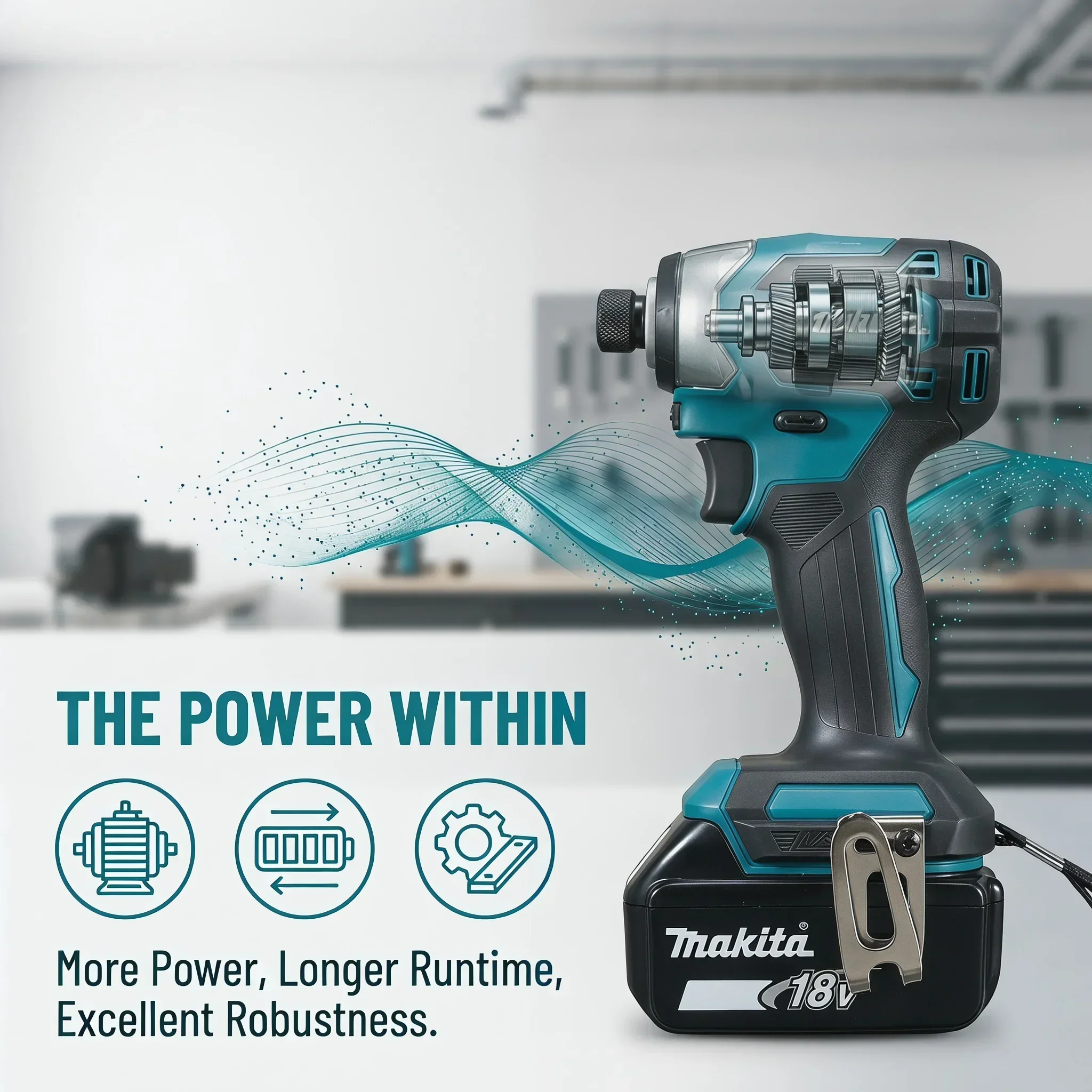 Makita 18V Brushless Bare Impact Driver DTD173 T Mode Ring LED Light For Car Repair Tire Removal Auto Maintenance No Battery