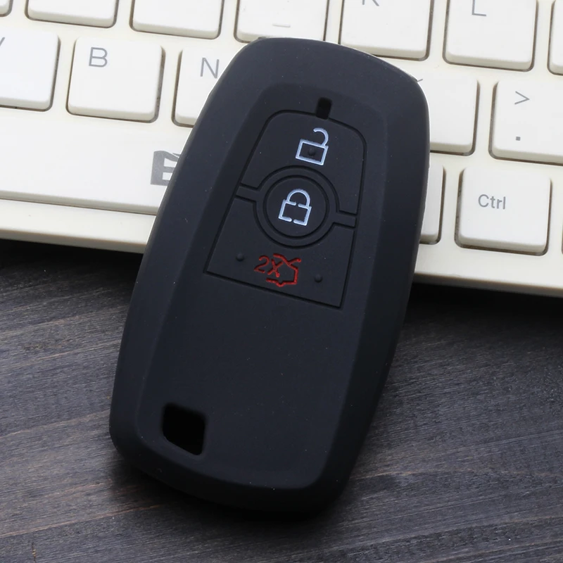 سيليكون غطاء مفتاح السيارة فوب حماية قذيفة لفورد رابتور F150 التحكم عن بعد حامي F-150 رابتور فيوجن حافة موستانج