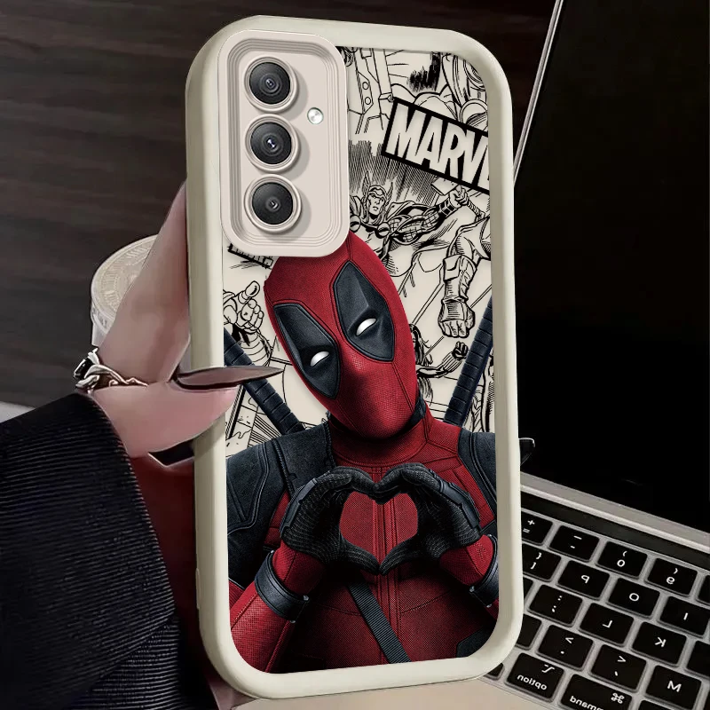 Funda de Anime Marvel Deadpool para Samsung Galaxy A54 A05 A05S A34 A24 A14 A53 A33 A23 A13 A52 A52S A32 A22 A12 A71 A51 A31 A50 Etui