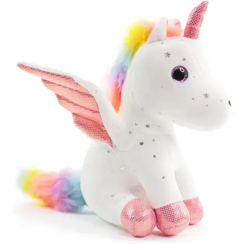 Unicorn Stuffed Animal Soft Unicorn Plush Toys Rainbow Pink Unicorn Birthday Gift for Girls Baby Toddler Kids Party Home Decor