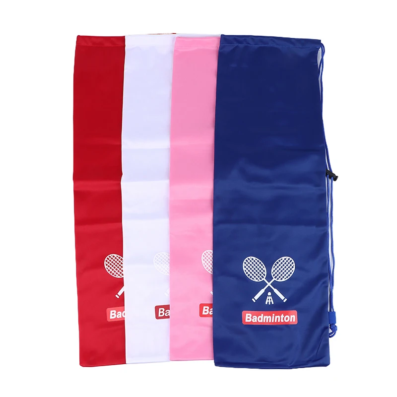 

1Pc Thickening Badminton Rackets Bag Racquet Pouch Wear Resistant Large Capacity Resistant To Dirt Drawstring Pocket