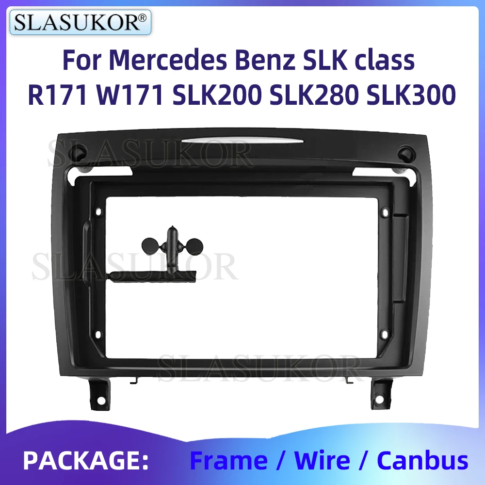 

9" For Mercedes Benz SLK class R171 W171 SLK200 SLK280 Video Panel Player Audio Frame Dashboard Mount Suit Wire Accessories