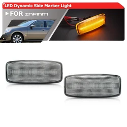 For Infiniti Y50 M35 M45 S50 FX35 FX45 QX60 JA60 For Nissan Teana Safari Fuga Almera Dynamic Led Side Marker Blinkers Indicators