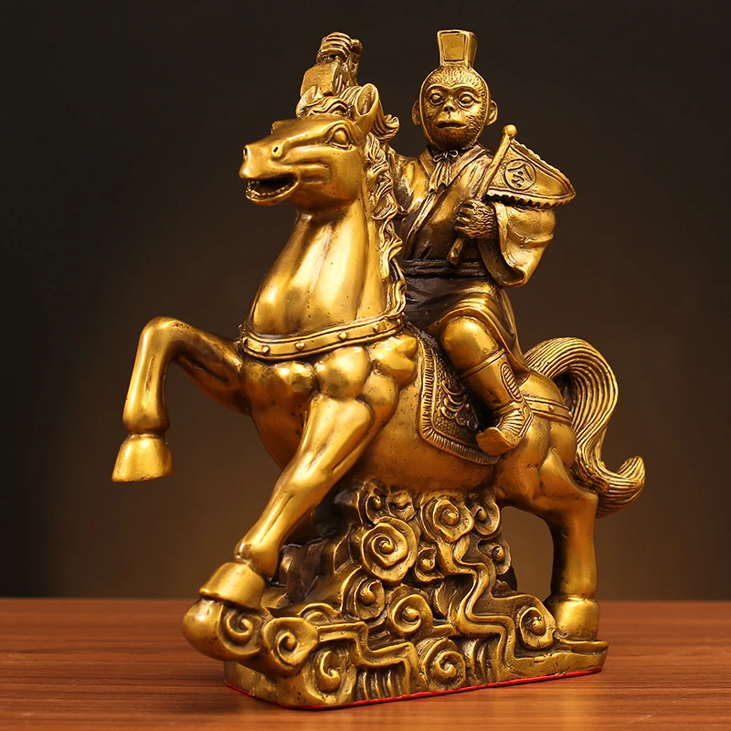 Manufacturer Wholesale All-Brass Ornaments, Horse With Message To Be Promoted To A Marquis, Home Living Room Office Crafts Decor