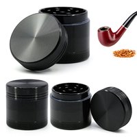 Herb Grinder 4-layer Iridescent Tobacco Grinder Spice Miller Crusher Zinc Alloy Smoke Accessories Nano Paint Surface 40/50mm
