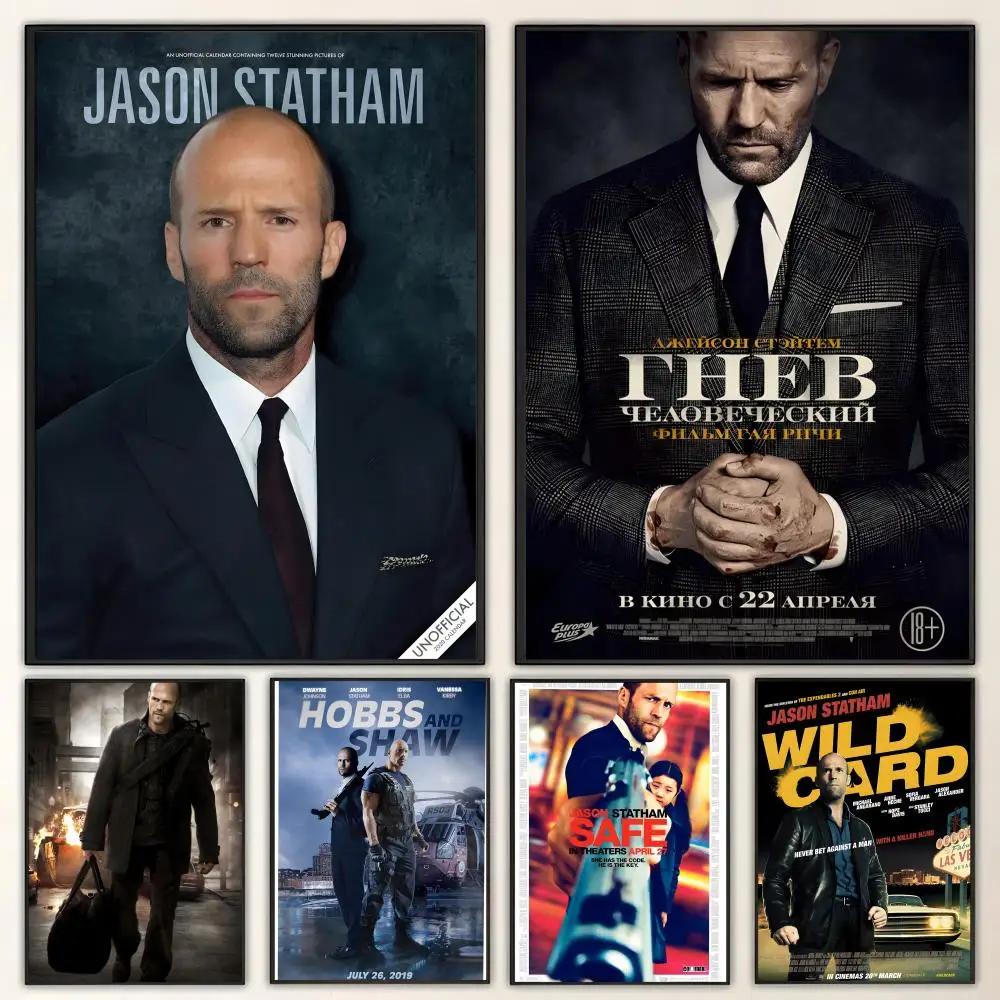Actor J-Jason S-Statham Poster HD art, waterproof, sticky wall, home decoration (living room, bedroom, bar), aesthetic
