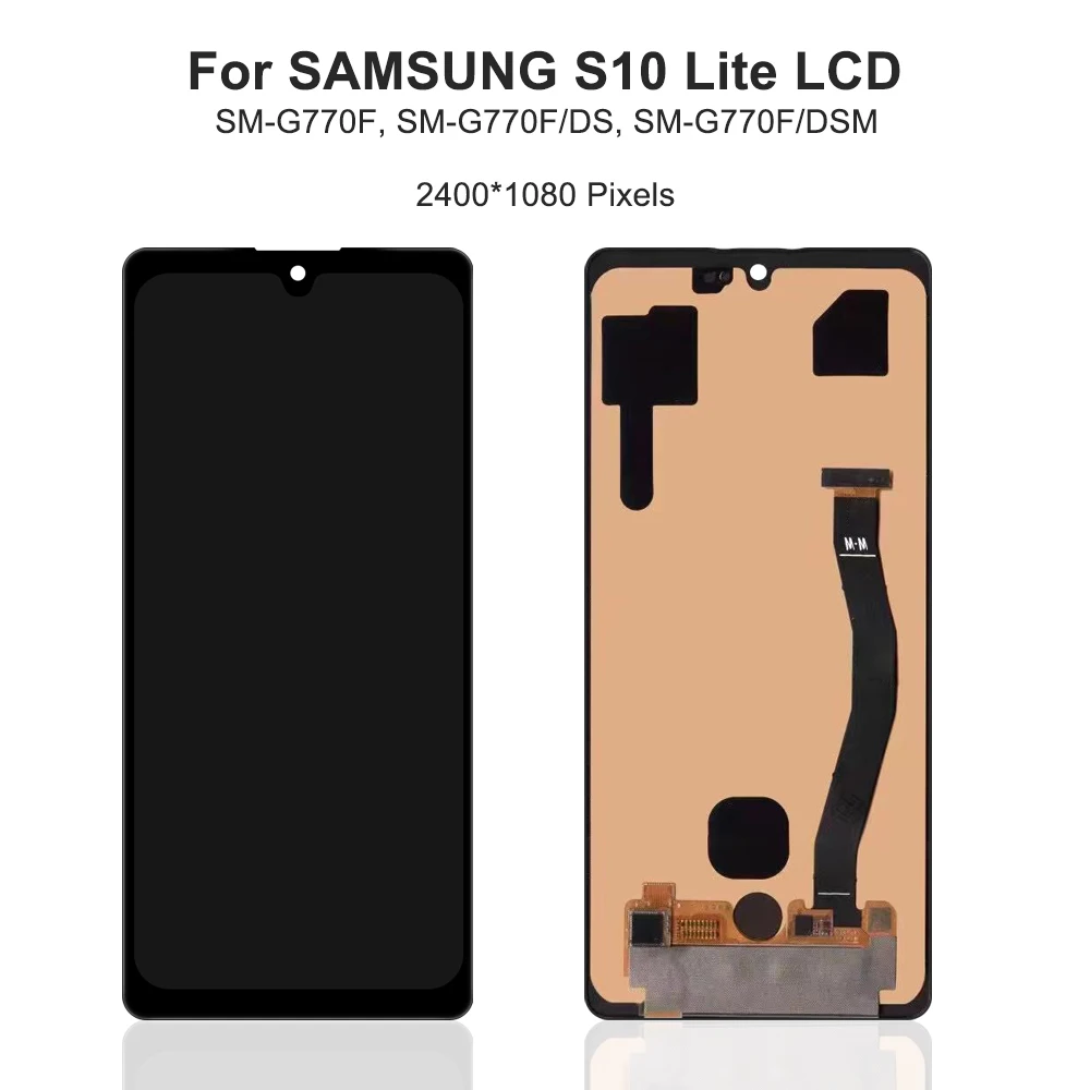 Imagem -02 - Samsung S10 Lite Lcd Display Touch Screen Digitizer Assembly Substituição Amoled G770 G770f G770f ds G770u1 67