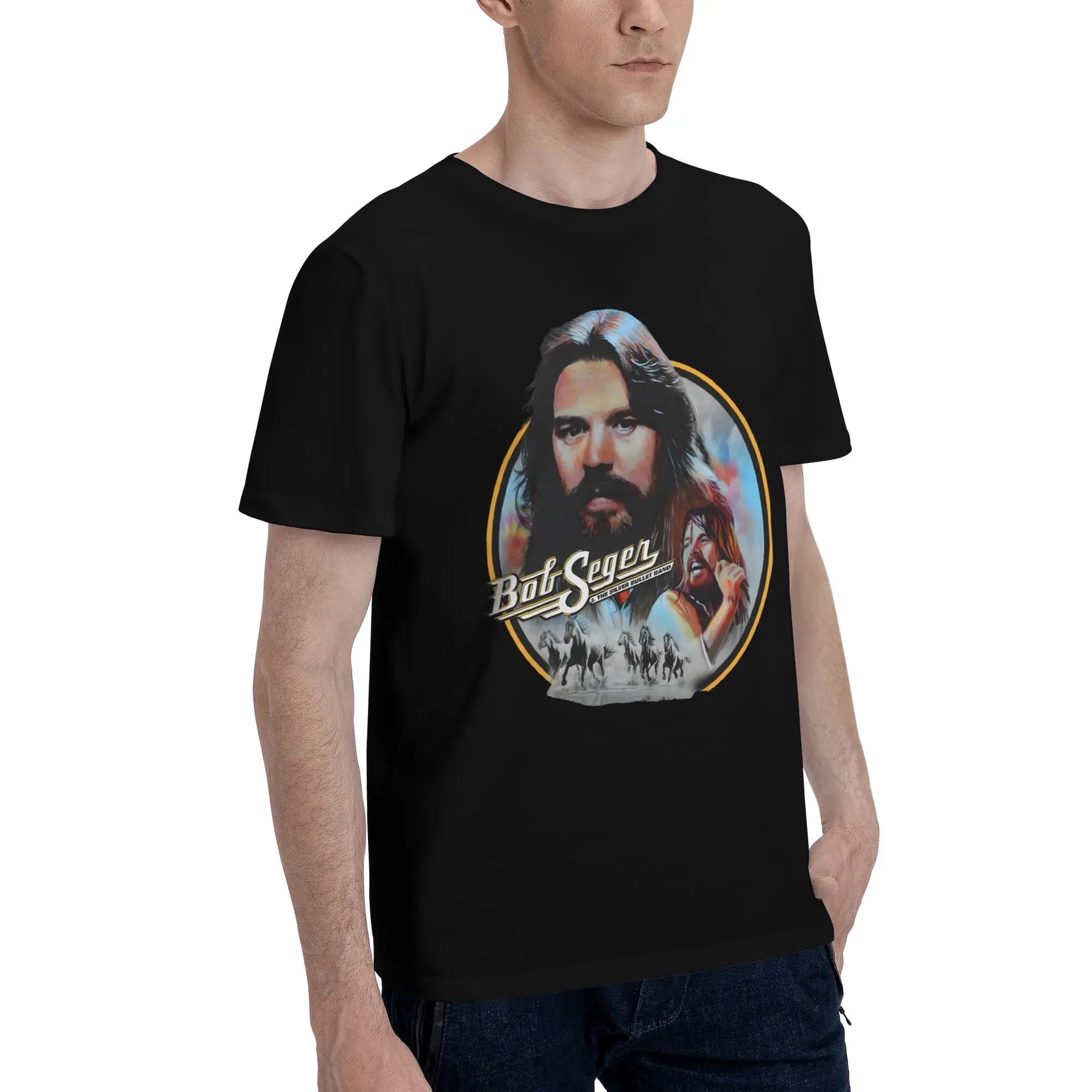 Mens Womens Bobs legend rock and Roll Segers Final Tour  T Shirt Cotton Graphic Print T-Shirt  Clothing Outfits