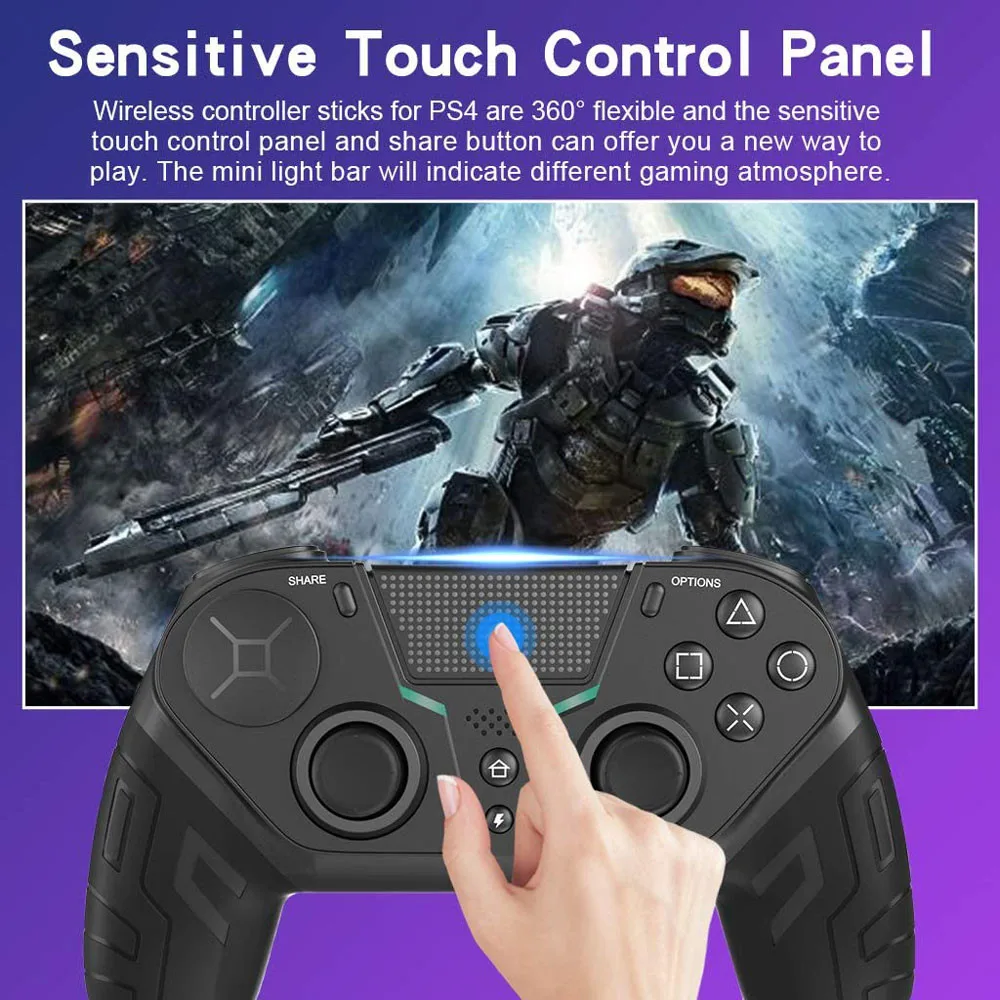 The latest version of Q300 PS4 Bluetooth wireless gamepad PC gamepad computer bluetooth controller eight figure interchangeable