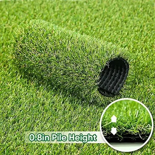 Grass Turf Astroturf Rug, 15x20 Feet Indoor Outdoor Fake Grass for Dogs Potty, Rubber Backing with Drainage, Easy Install and Cl