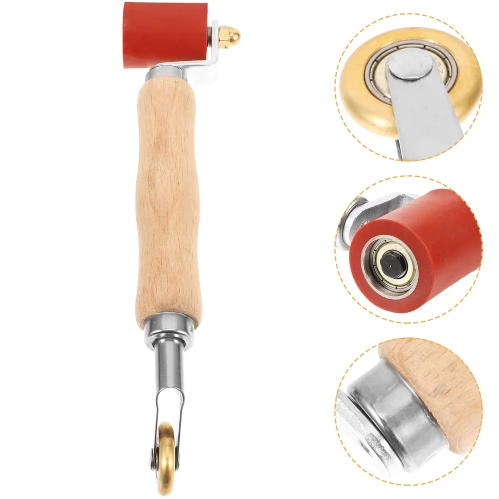 Seam Roller for Silicone Sealant Pressing with 40mm Silicone and 6mm Brass Rollers for Precise Leak Repair Work