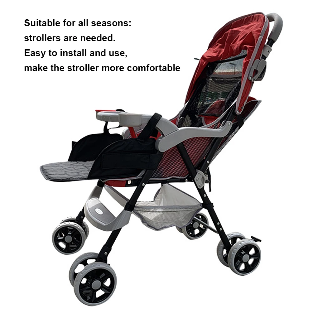 Baby Stroller Footrest Infant Cart Oxford Cloth Adjustable Belt Foot Board Handrail Mounted Feet Extensions Accessories