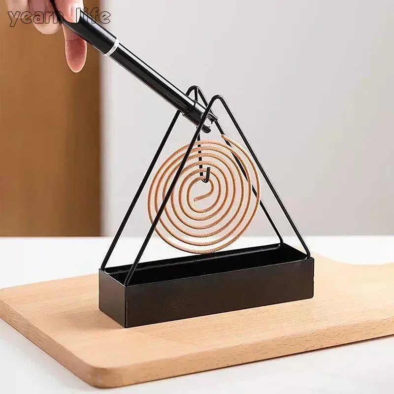 Soportes de incienso, marco de quemador de incienso en espiral, soporte de bobina de hierro para mosquitos, estante de incienso repelente moderno para el hogar, dormitorio, Patio