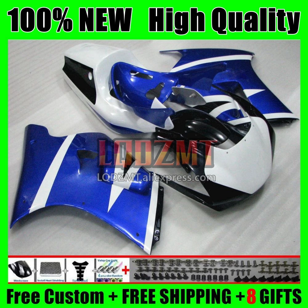 Body Kit For SUZUKI SAPC RGVT-250 RGV-250 VJ23 97 Glossy blue 98 10No.54 VJ 23 RGVT250 RGV250 RGV RGVT 250 CC 1997 1998 Fairing