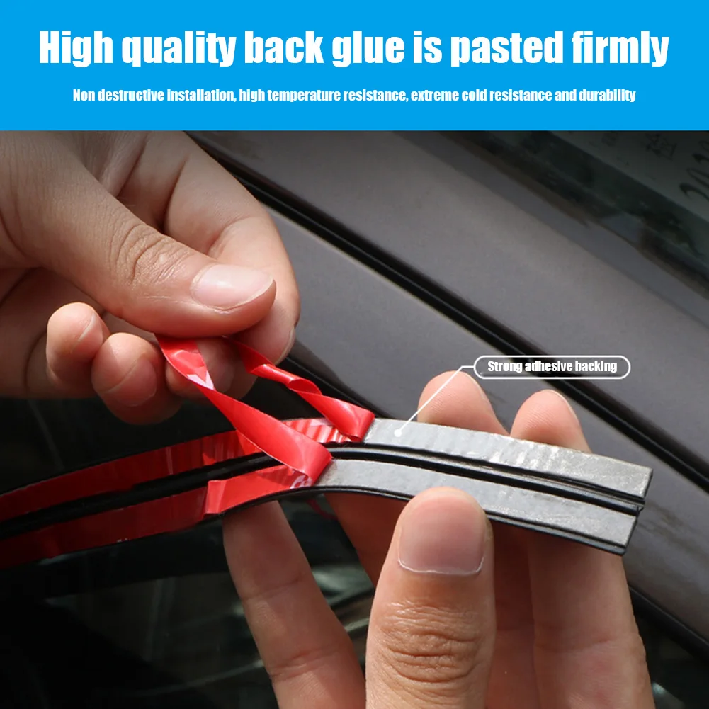 Car Rubber Seal Strips Rubber Noise Insulation Car Seals Edge Sealing Strips Waterproof Window Sound Insulation Tape Dustproof