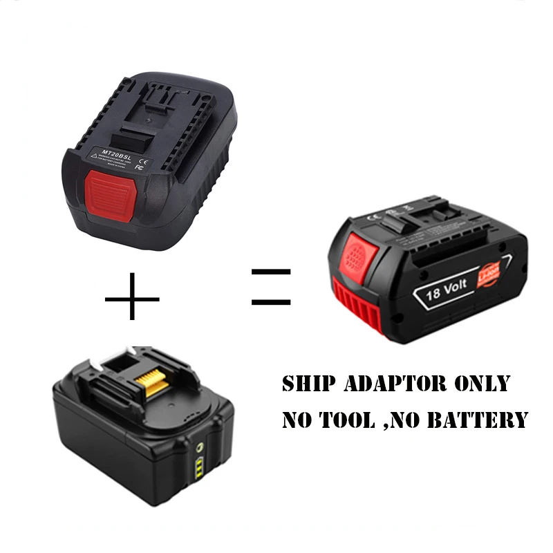 

Adaptor for Makita 18V battery convert for Bosch 18V professonal tool use Repalce for BAT609 BAT618G MT20BSL