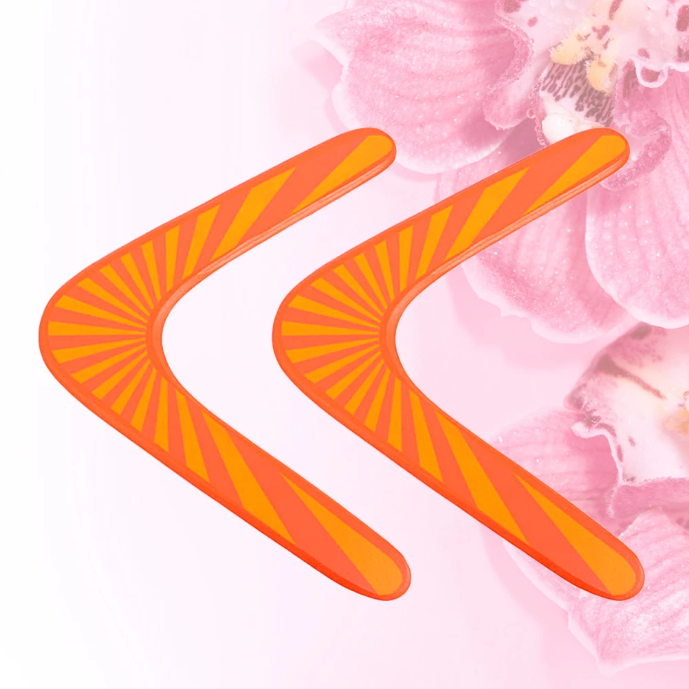 

2 Pcs Boomerang Outdoor Toys for Kids Bamboo Sports Equipment Child