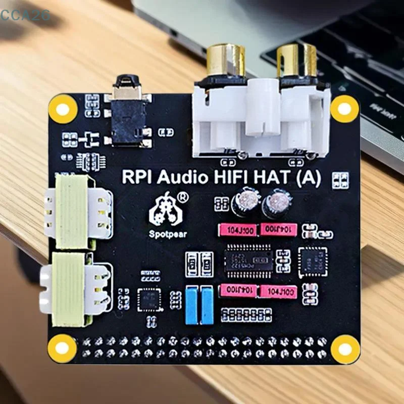 Raspberry Pi 5 Compatible I2S HIFI Sound Card DAC with PCM5122, Also Works with PI4/PI3/Zero.