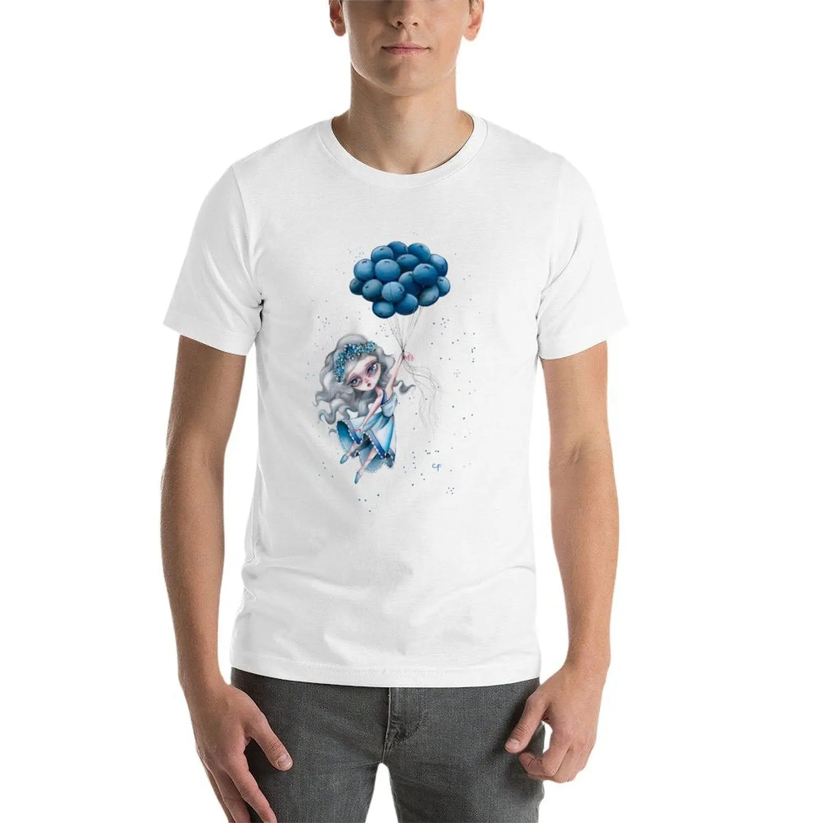 Blueberry Blues T-Shirt homme T-Shirt coton haute qualité homme T-Shirt coton T-Shirt