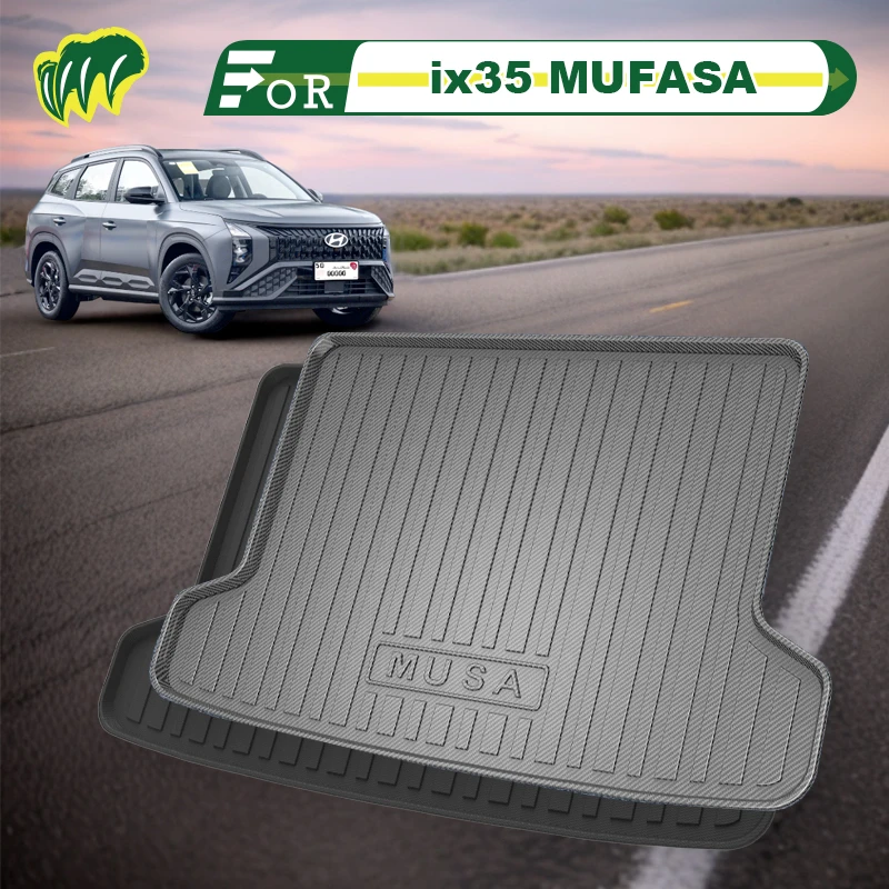 

For Hyundai ix35 MUFASA 2023 Custom Fit Car Trunk Mat All Season Cargo Mat 3D Shaped Laser Measured Trunk Liners