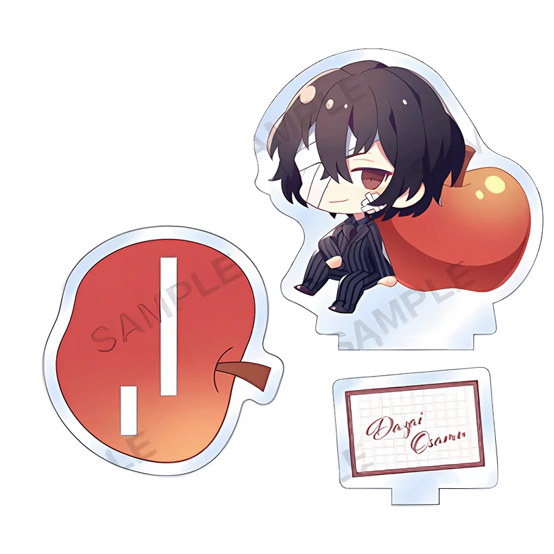 Bungo Stray Dogs Official Acrylic Stand - Atsushi & Dazai 10cm Double-Sided Christmas Apple Series | Anime Figures Collectible - view 6