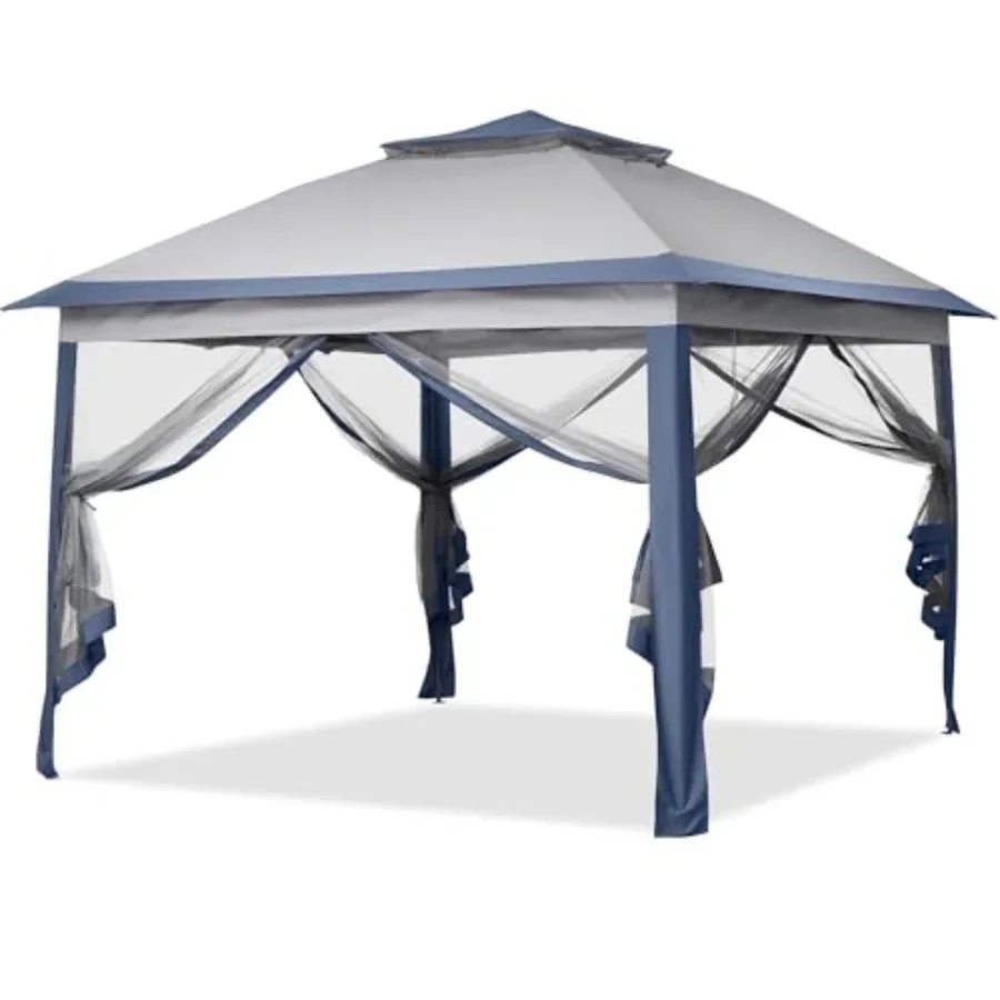 11x11 Pop Up  Tent Outdoor  with Netting Outdoor Gazebo for Backyard Tent with Handbag
