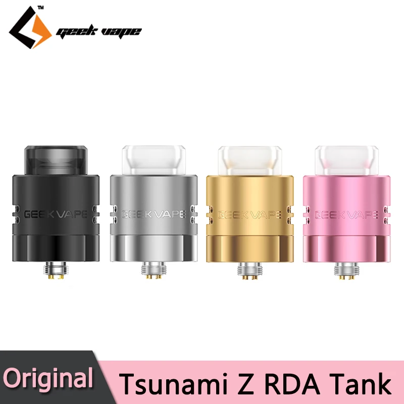 Original Geekvape Tsunami Reborn Z RDA Tank Dual Coil DIY Deck Atomizer E Cigarette DTL RDL Vape Vaporizer