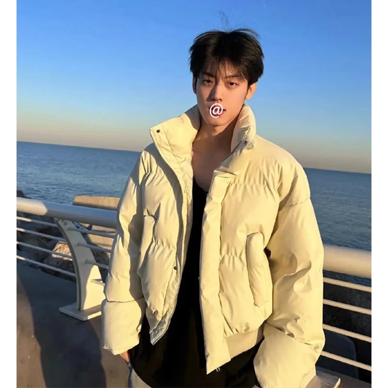 

Thiened ort down Cotton Jaet Men's Autumn Winter Warm Sli Cleanfit American Brand Du down Jaet Outerwear