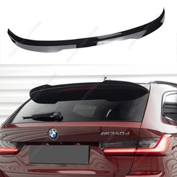 Gloss Black M Style ABS Rear Spoiler Caps For BMW G21 320i 330i 330d 330e M340i M340d Touring 2019-2024 Rear Roof Tail Wing