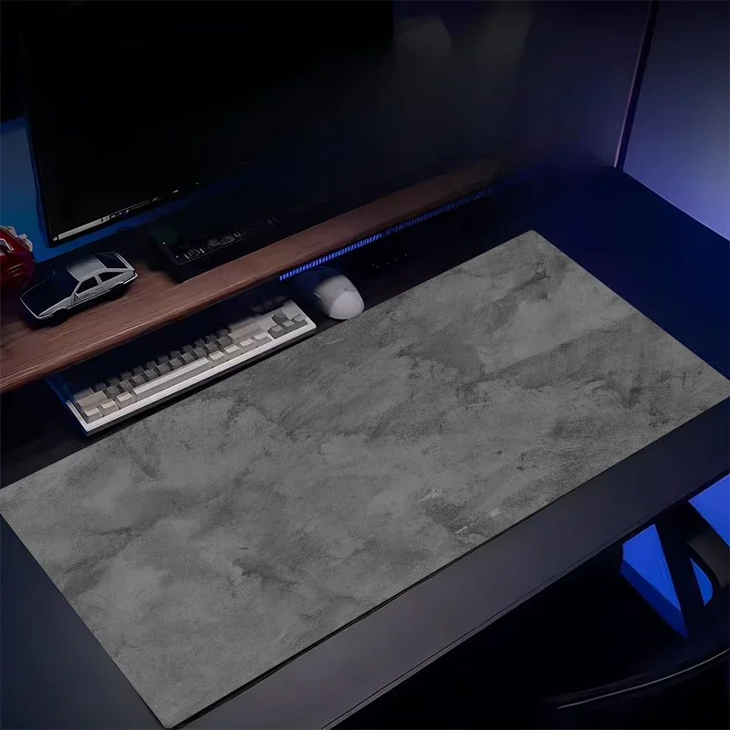 1pc Gaming Mouse Pad Gray Popular Texture Marble Gaming Accessories XXL Large Keyboard Desktop Desk Mat Office 900x400 Strata