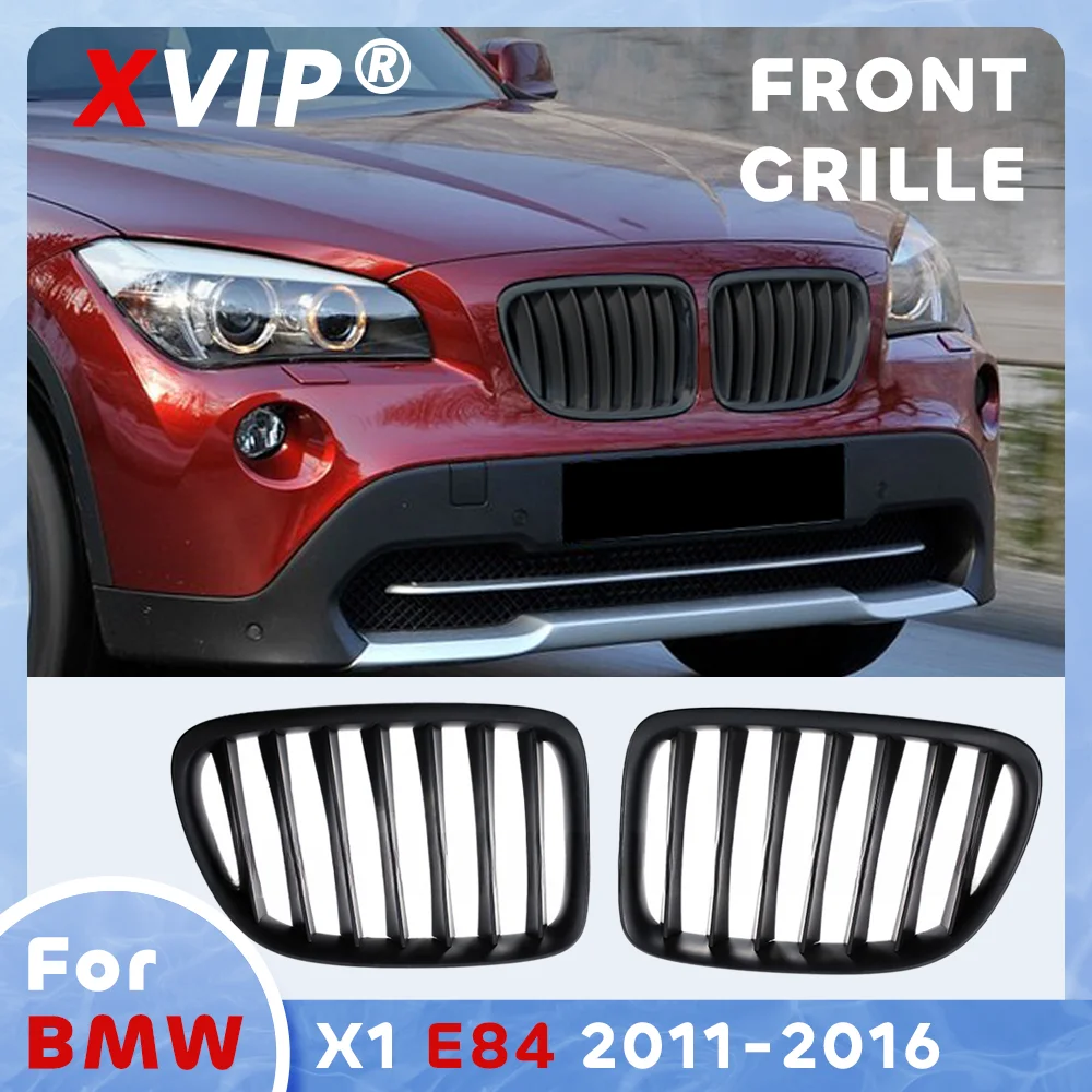 

XVIP Matte Black Single Line Style Front Bumper Grille For BMW X1 E84 2011-2016