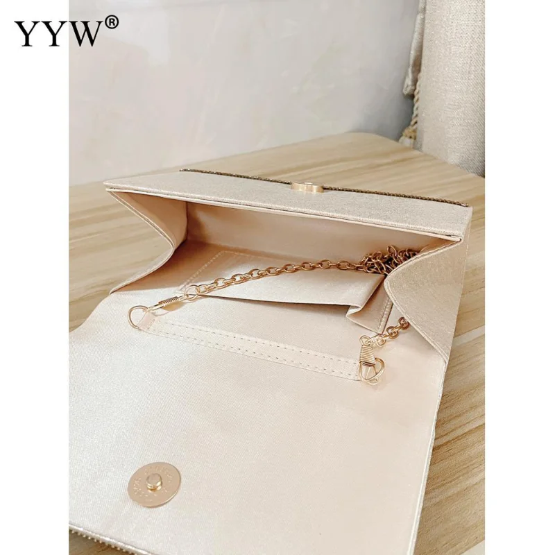 Gold Sequined Evening Bags Party Handbags Luxury Vintage Metal Handle Handbag Clutch For Women Wedding Bridal Clutches Bag