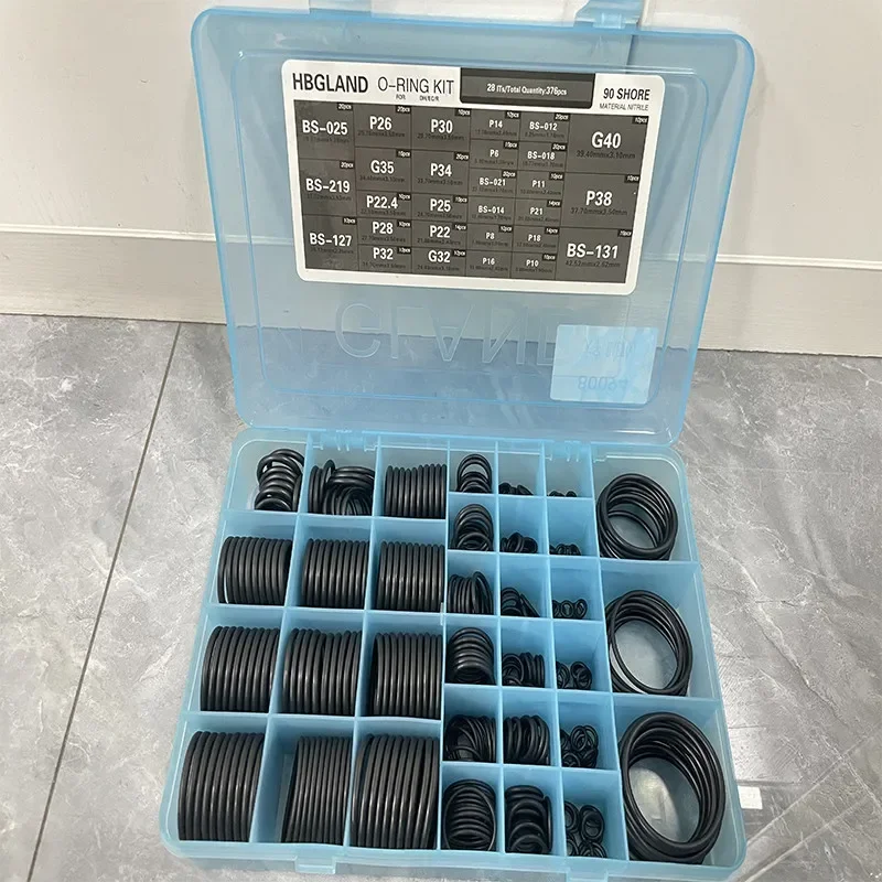 

Carter Komatsu Hitachi Kobelco excavator transparent boxed O-ring sealing ring boxed rubber ring accessories