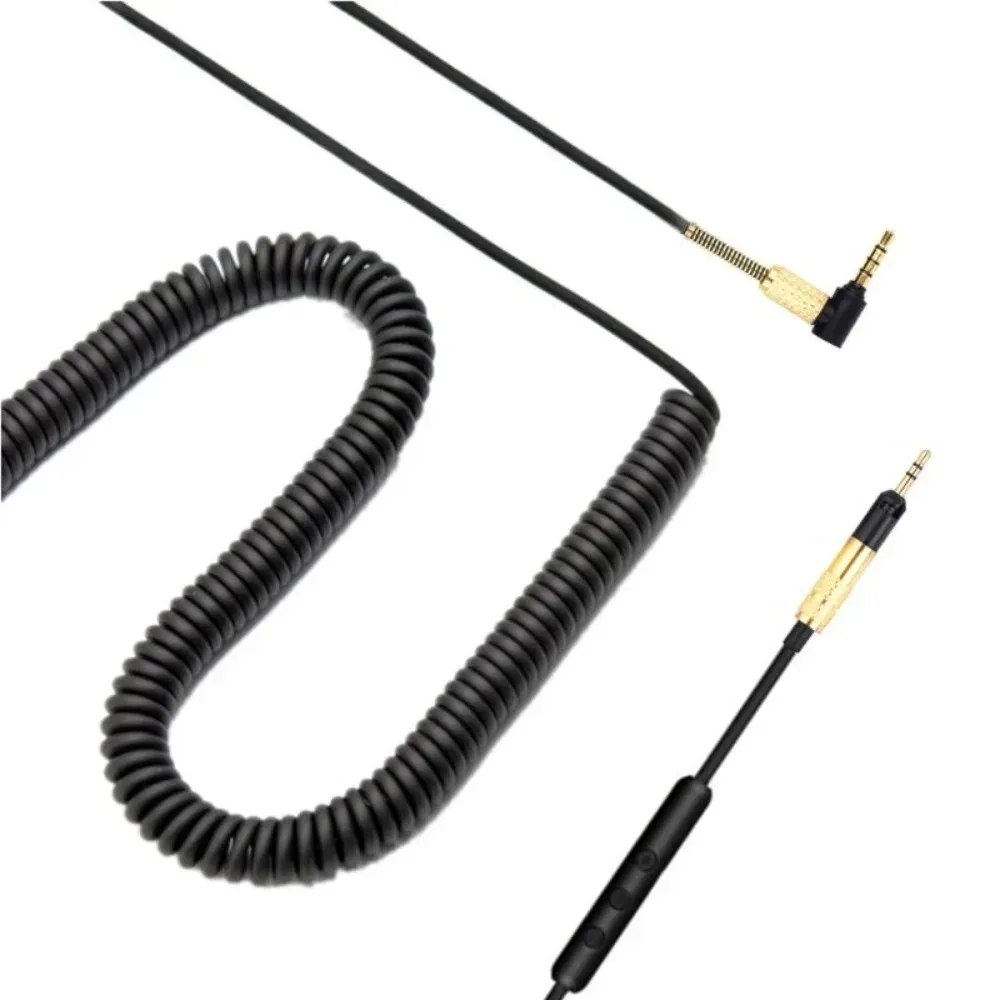 Cabo de extensão OFC para AKG K361 e K361BT, 6,35mm, mola enrolada, substituição auscultadores