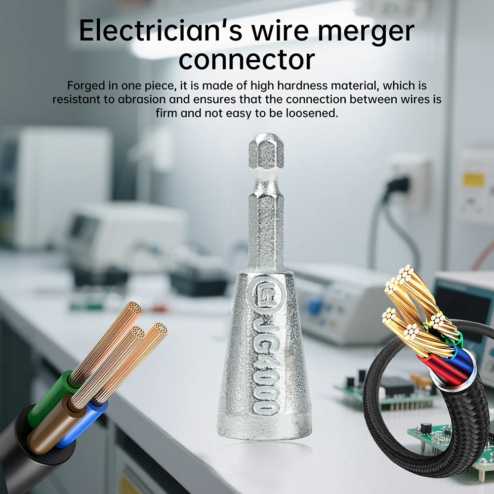 Strumenti per torcere il filo Artefatto per elettricisti twister rapidamente per driver di trapani elettrici Dispositivo per cavi con connettore intrecciato Multi-strumento