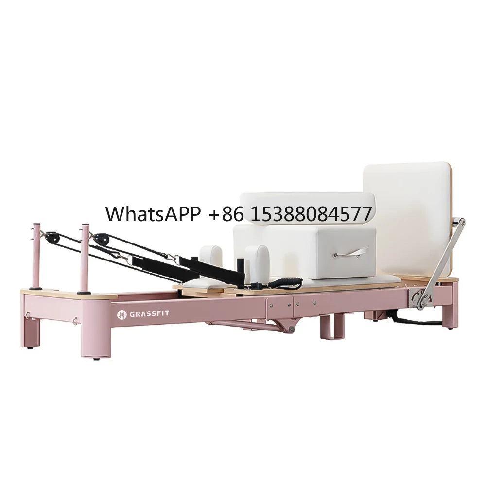 

Folding Aluminum Pilates Reformer Studio Portable Bodybuilding Foldable Fitness Equipment Home Training Core Bed Workout