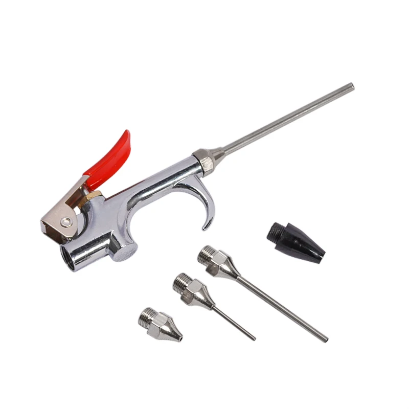 5 개/대 에어 블로우 건 압축기 금속 도구 먼지 떨이 노즐 Npt 공기 흡입구 키트 스프레이 송풍기 풍선 바늘 청소 도구 키트