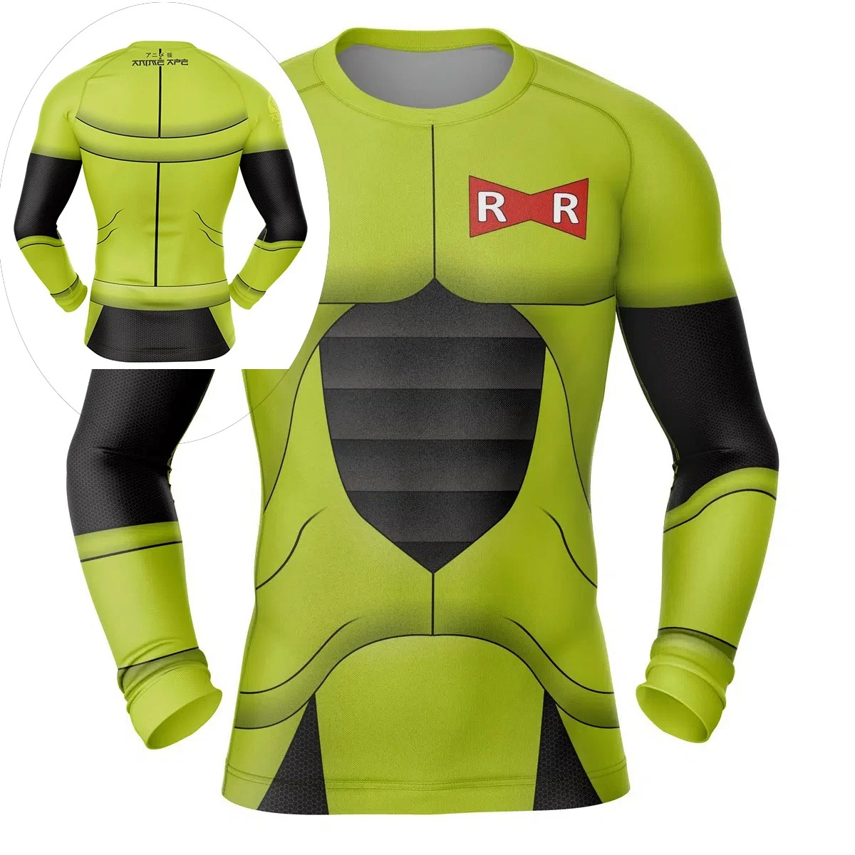 

2026 Spring Autumn Dragon Ball Red Ribbon Army Long Sleeve T-Shirt, 3D Print Breathable Polyester Oversized Tee for Unisex Kids