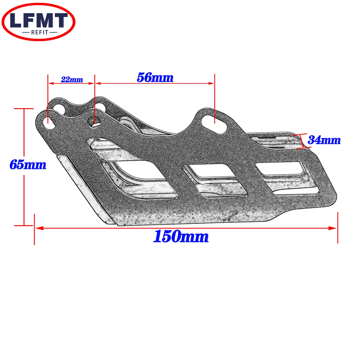 CNC Chain Guide Guard Protector For Honda CRF250L CRF300L RALLY CRF250M CRF125F CRF230F CRF250F 2003-2021 Motocross Universal