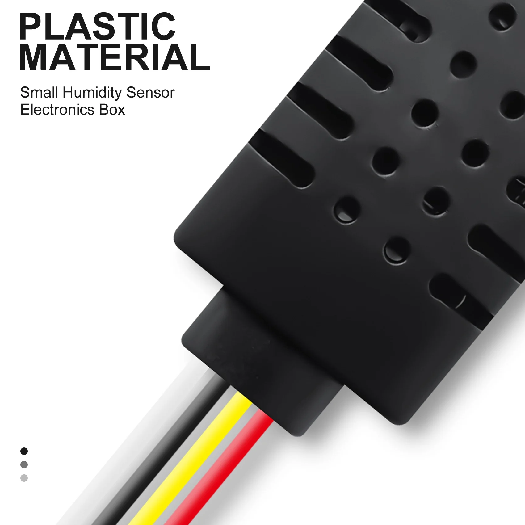 Plastic Case Small Humidity Sensor Electronics Box Instrument Enclosure Project Box Control Box(2 Pcs)