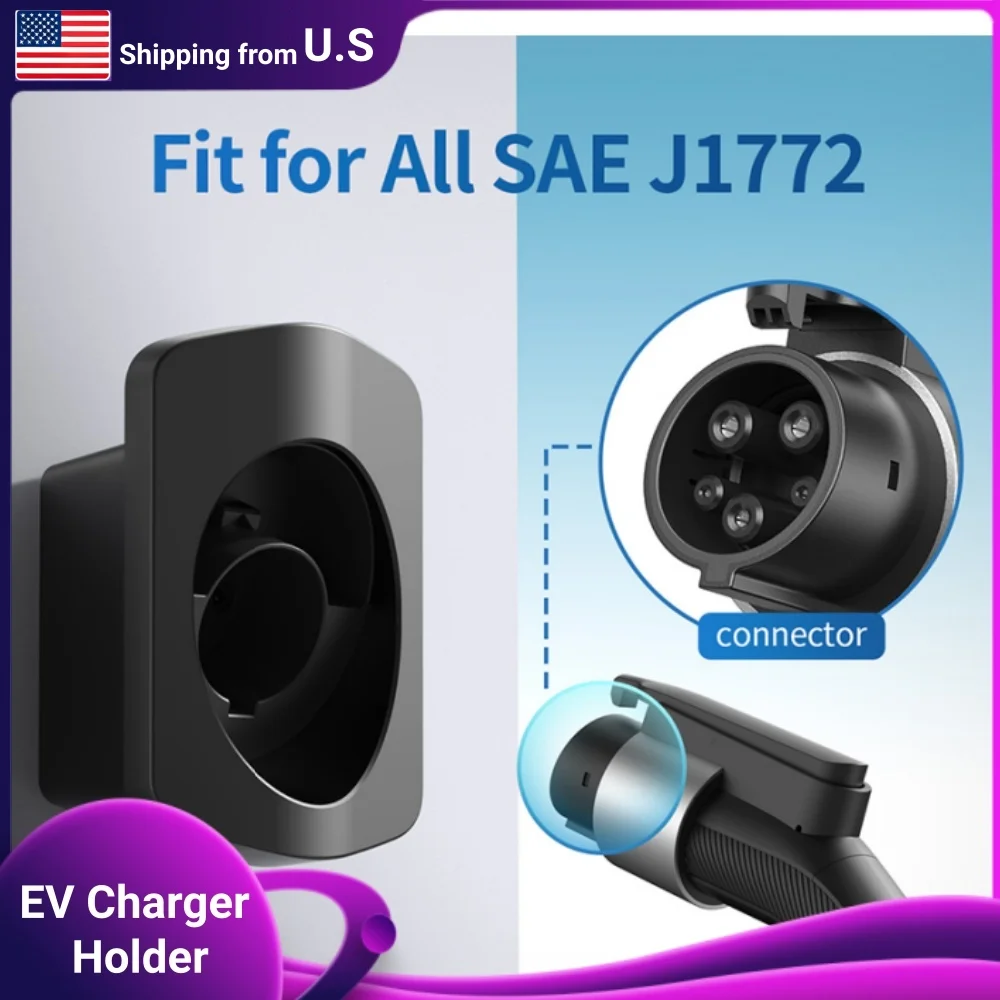 

EV Charger Cable Holder For Type 1 / J1772 Electric Car Charging Cable Plug Wallbox Mount Charging Cable Organizer Wall Mount