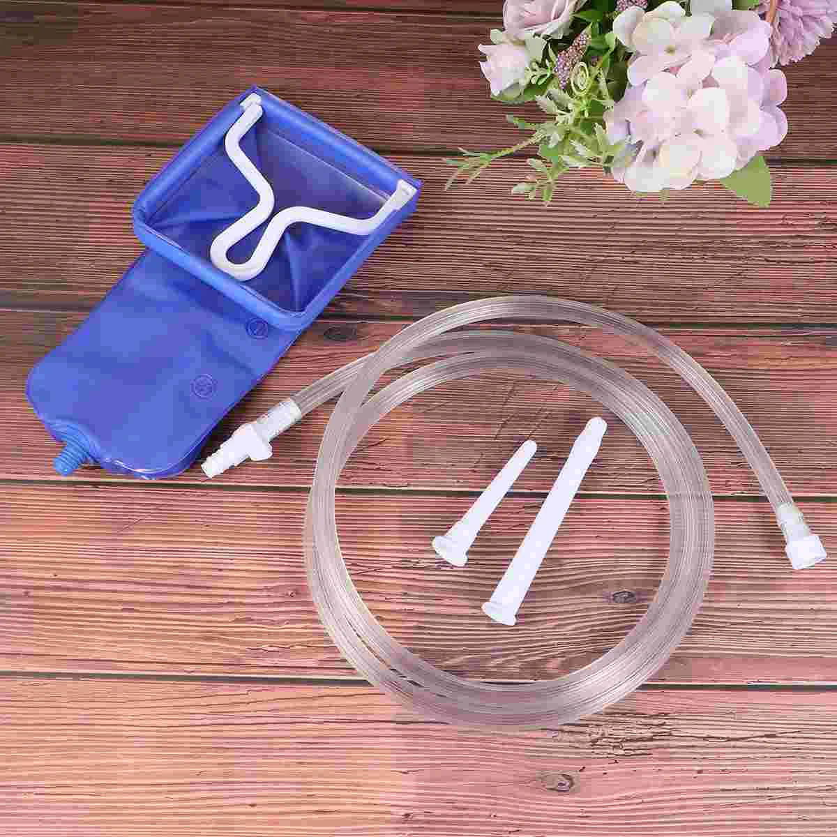 Cleanser Flexible Irrigator PVC Water Tool Enteral Irrigation Blue Cleansing