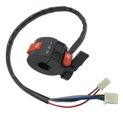 Interruptor de arranque de luz de apagado, Control de manillar, interruptor izquierdo de 3 funciones para Quad ATV de 50cc, 70CC, 90CC, 110CC, 125cc, 22mm