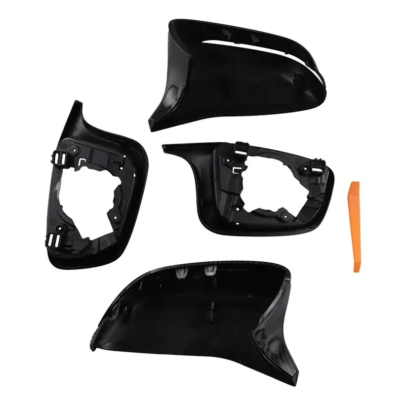 

Car Rearview Mirror Cover Cap Side Mirror Frame Trim With Base For BMW 3 5 Series G20 2018-2024 G30