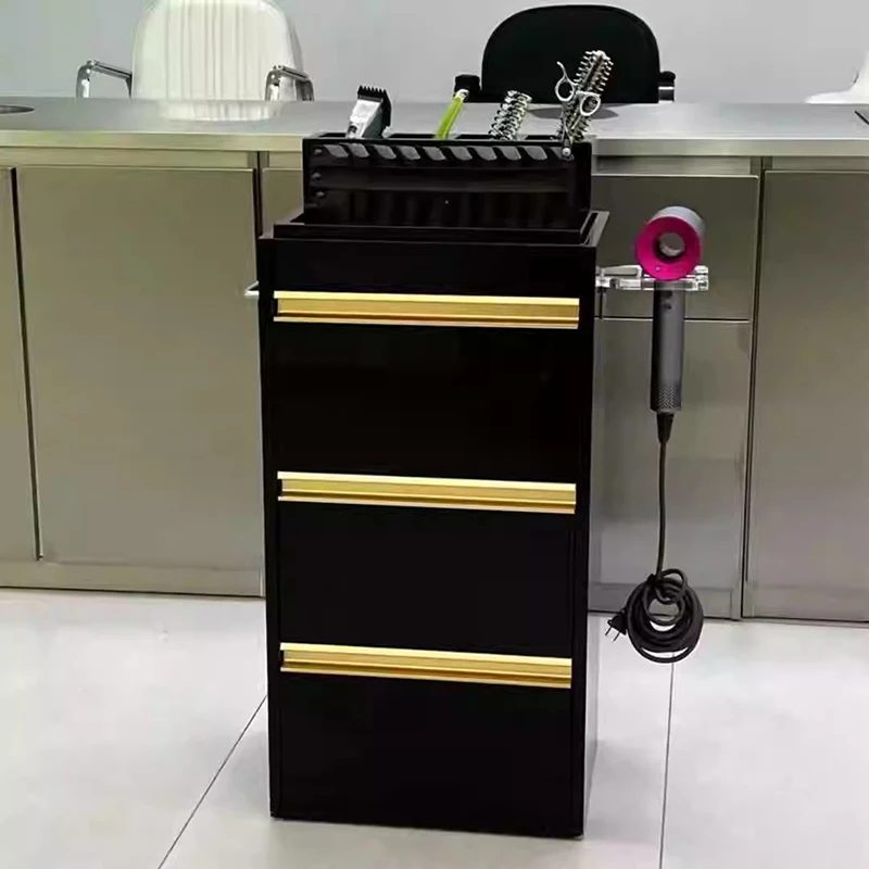 Kapperszaak Meerlaagse trolley Multifunctionele opslag Ontwerp Schoonheidssalon Taquilla Del Salón De Peluquería Salonmeubilair