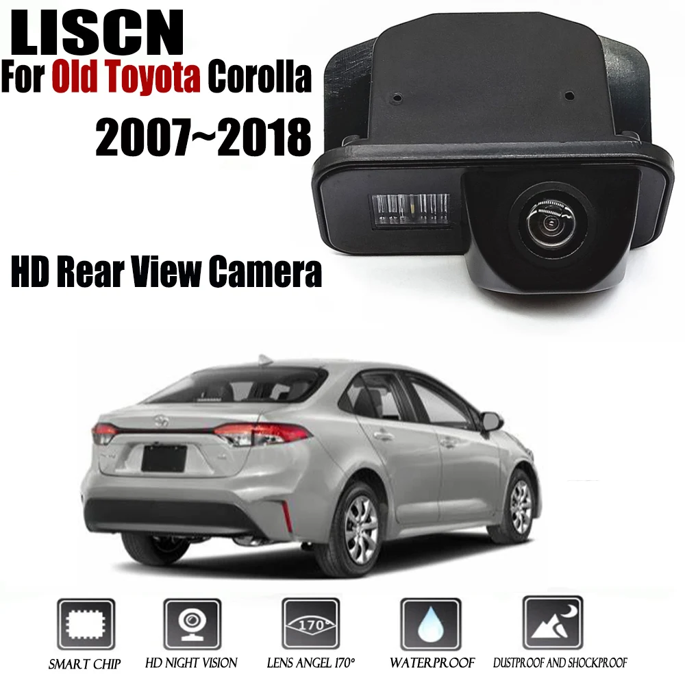 Rearview Camera For Old Toyota Corolla 2007~2018 2011 2012 2013 2015 2017 CCD Night Vision Rear View Camera license plat Camera