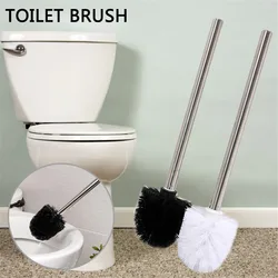 Stainless Steel Handle Toilet Brush With A Replaceable Toilet Brush Head Durable Bathroom Cleaning Brush Can Be Used In Corner