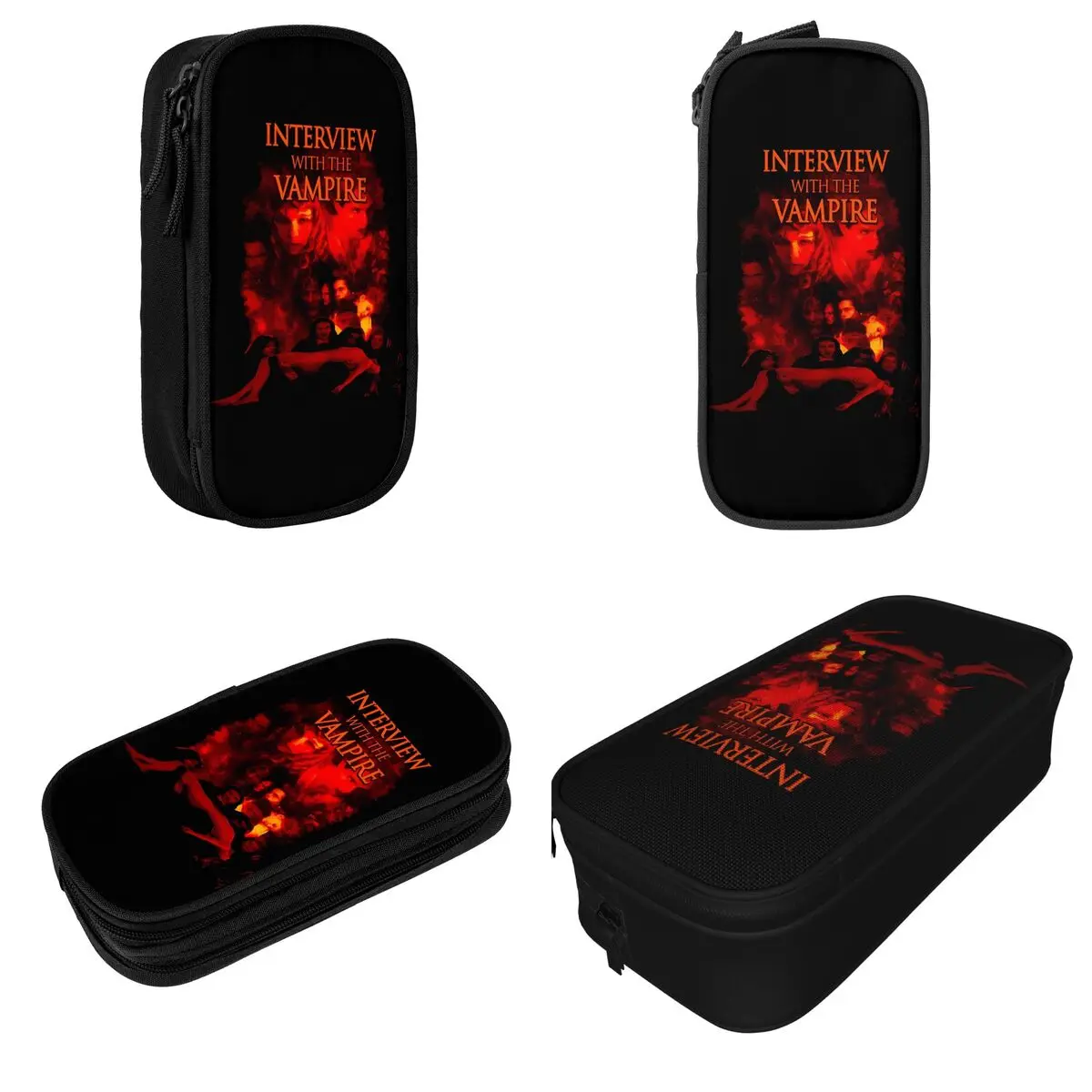 Interview With The Vampire Movie Pencil Case Fun Pen Holder Bag for Student Large Storage School Supplies Gifts Pencilcases