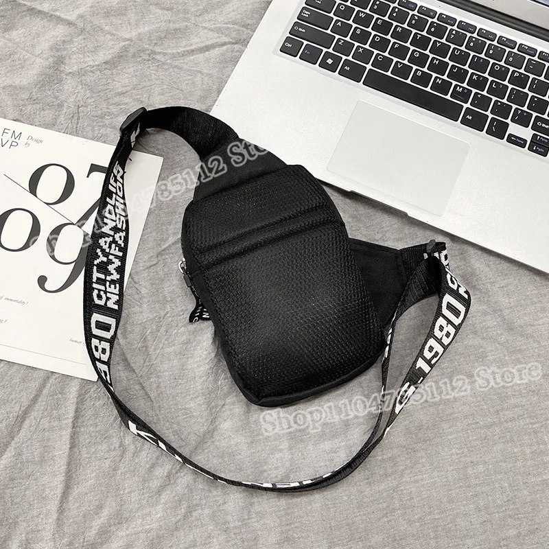 Italian Brainrot Shoulder Bag Nylon Men Casual Chest Bags Tung Tungtung Sahur Telala Funny Shark Figure Print Crossbody Packet